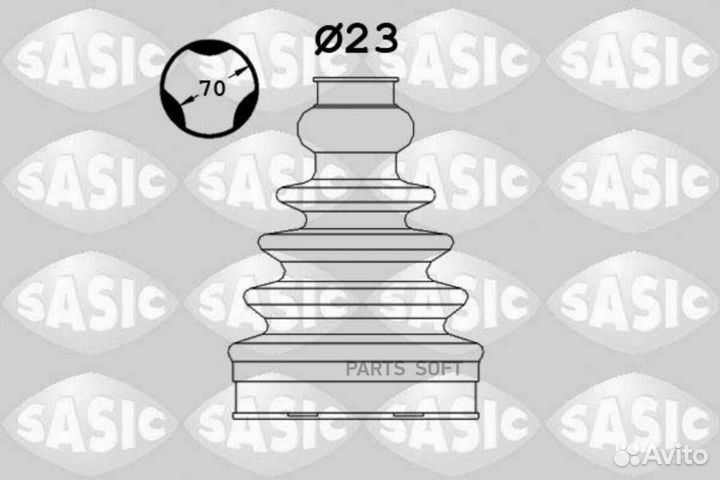 Sasic 1906108 Пыльник шруса (установ. комплект) au