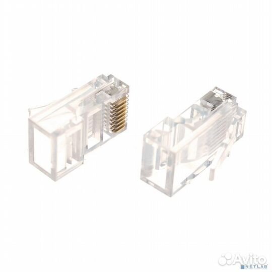 Gembird коннектор RJ45 8P8C (100 шт. в уп) без вставки, кат. 5 е