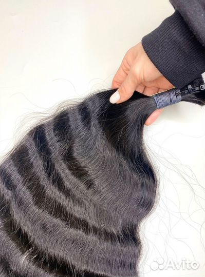 Волосы для наращивания, 40см, кудри, надёжно