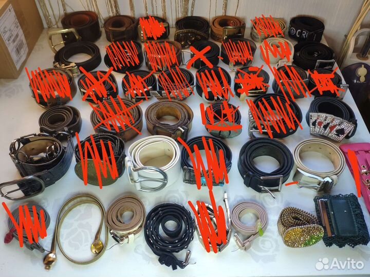 Ремень из натуральной кожи в ассортименте