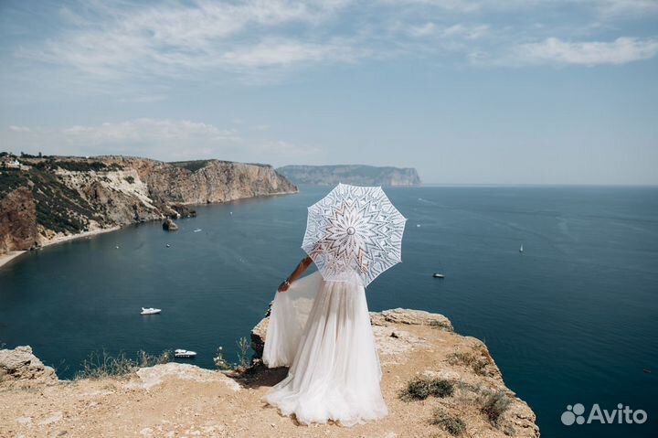 Вязаный зонт зонт