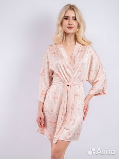 Халат женский бежевый