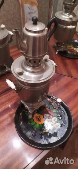Самовар электрический с заварником и подносом СССР