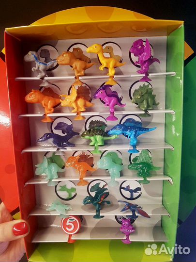 Завры динозавры прилипалы наборы, штучно