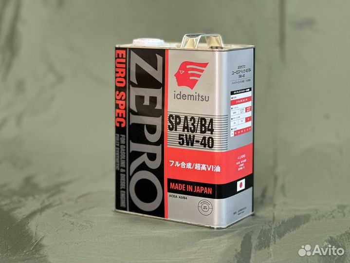 Моторное масло Idemitsu 5W-40 SP A3/B4 4L