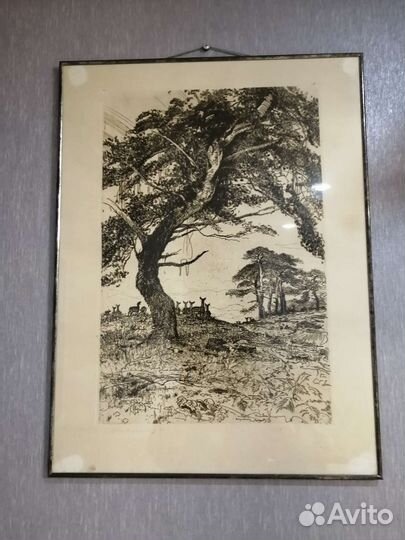 Картина офорт 