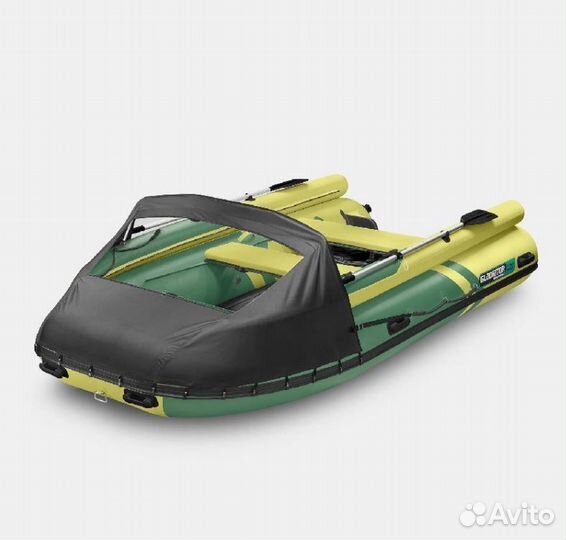 Надувная лодка gladiator E420X Зелено-оливковый