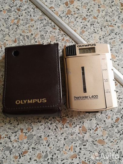 Диктофон. Olympus. L 400. Чехол. Кассета. Рабочий