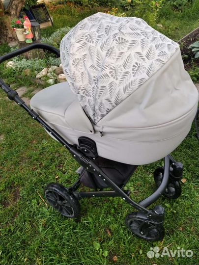 Коляска 2 в 1 indigo эко кожа