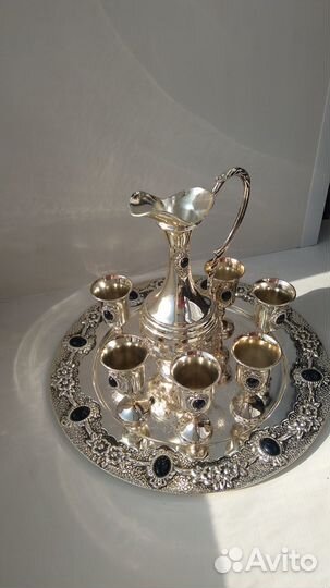 Коньячный набор посеребренный