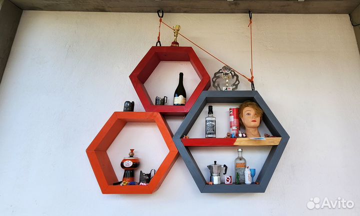 Полка настенная в стиле лофт