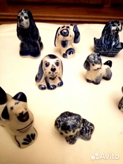 Собачки гжель