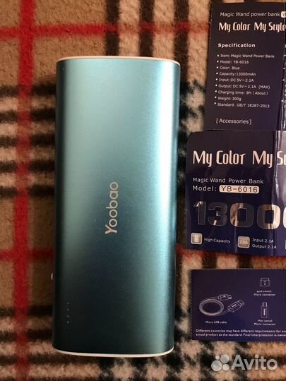 Внешний аккумулятор yoobao YB-6016 13000 мАч
