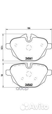 Колодки тормозные P06064 Brembo