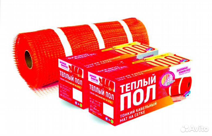 Кабельный мат для теплого пола daewoo enertec