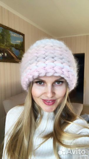 Шапка женская из итальянского мохера