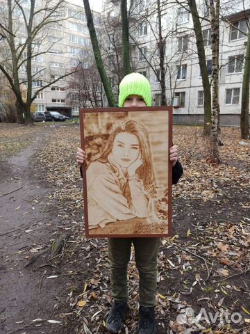 Выжигание на дереве картин и портретов. На заказ