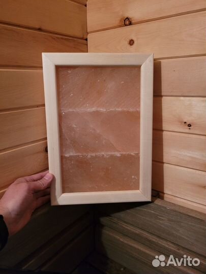 Соляная панель 3 плитки из гималайской соли в баню