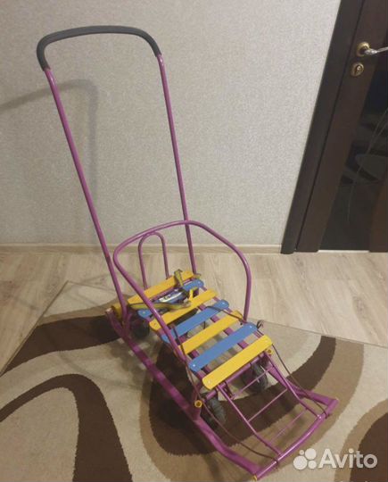 Детские санки на колесах