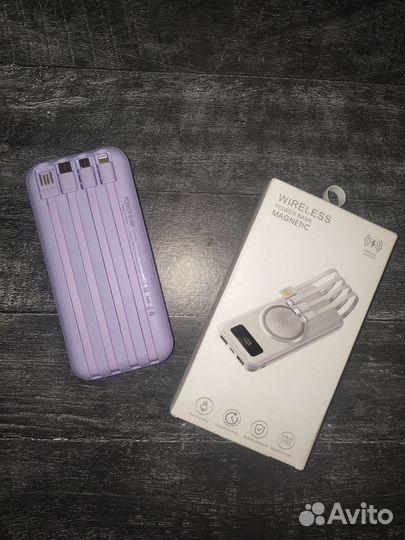 Power Bank 10000 mAh с беспроводной зарядкой