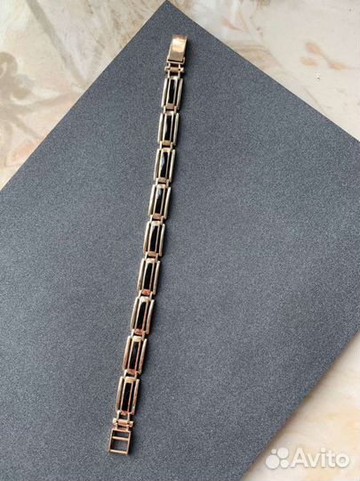 Мужской золотой браслет 585