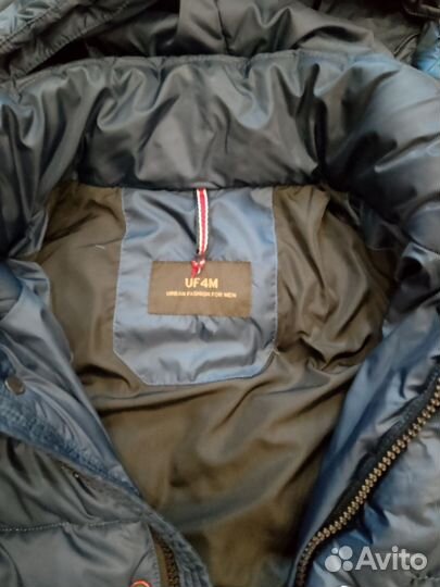 Пуховик мужской длинный. Размер 48