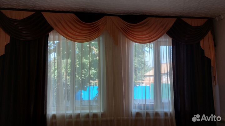 Занавески и портьерные шторы с ламбрикеном