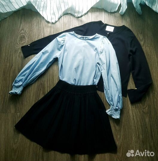 Школьная форма для девочки 7-9 лет синяя