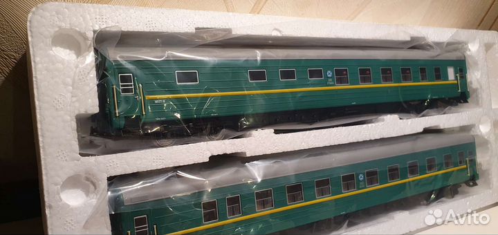 Новый набор пассажирских вагонов цмв ржд 1/87,ho