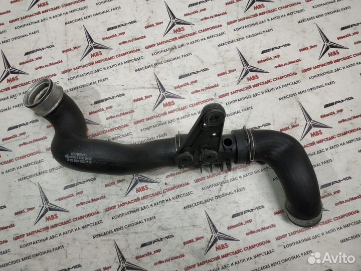 Патрубок интеркулера om646 w203 Mercedes верхний