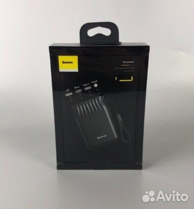 Внешний аккумулятор Baseus ppxB-02 10000mAh USB +