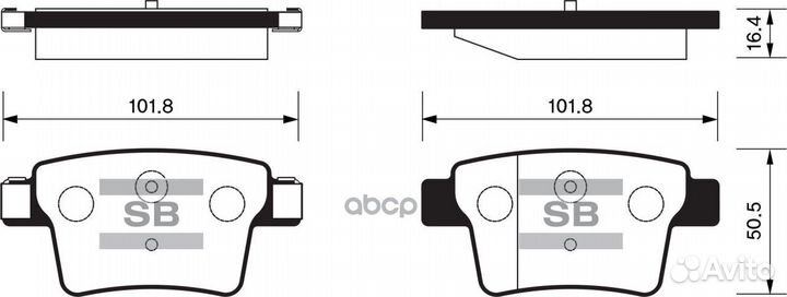 SP2095 колодки дисковые задние Ford Mondeo 1.8