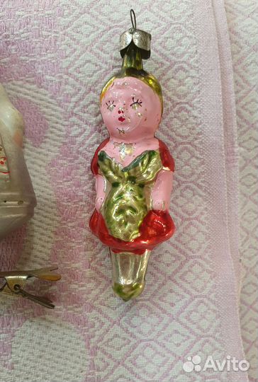 Елочные игрушки СССР на прищепке и подвесе