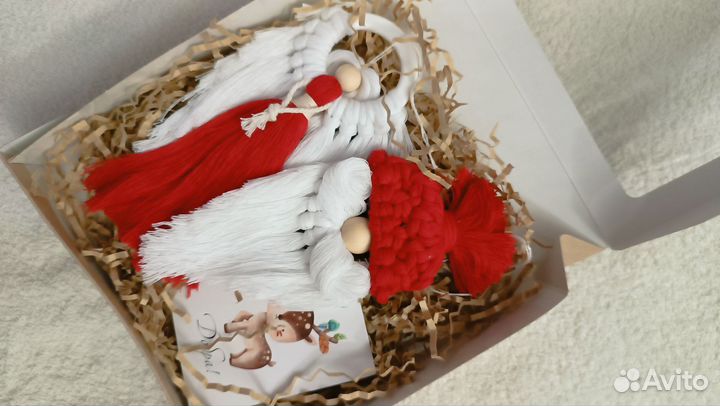 Новогодние игрушки макраме