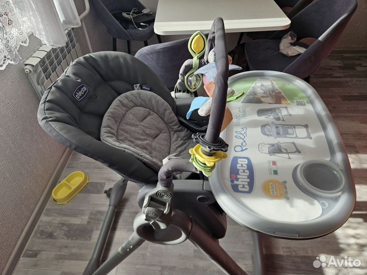 Стульчик для кормления chicco polly magic relax