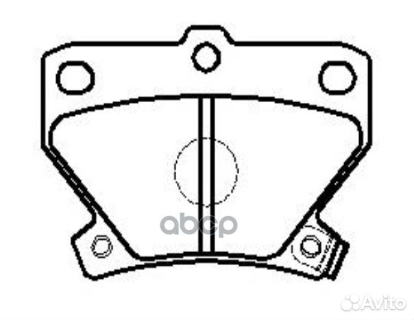 Колодки тормозные, задние (Старый CKT42) GK1056