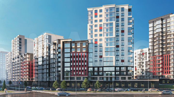 3-к. квартира, 59,4 м², 13/16 эт.