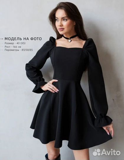 Платье женское черное новое, 40 размер