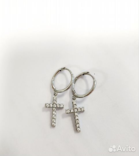Серьги крестики