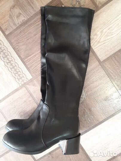 Сапоги ботфорты новые 38