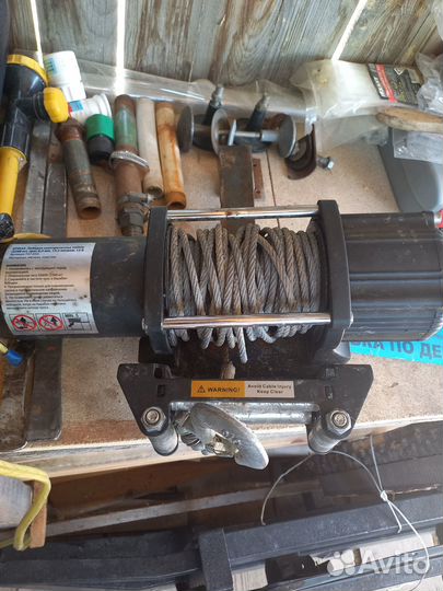 Силовые бампера с электролебёдкой и фаркопом Нива