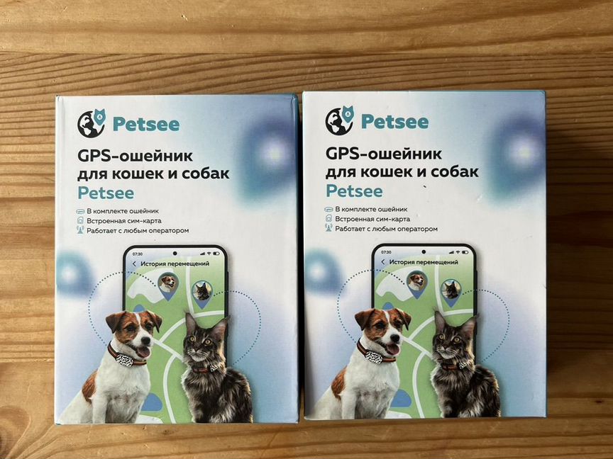 Gps ошейники petsee 2 штуки