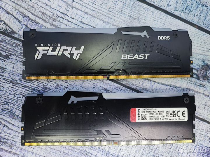 Оперативная память DDR5 Kingstom 16GB (8x2)