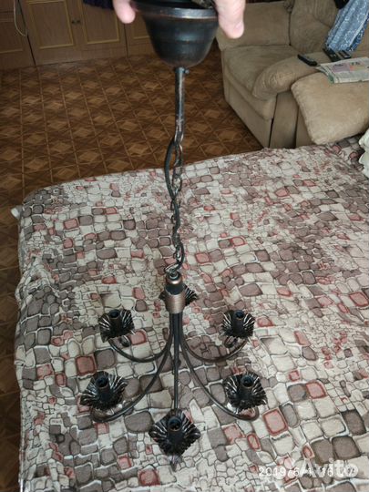 Люстра бронза