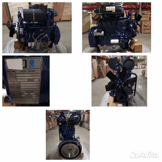 Двигатель в сборе Deutz WP6G125E22 DHB06G0078