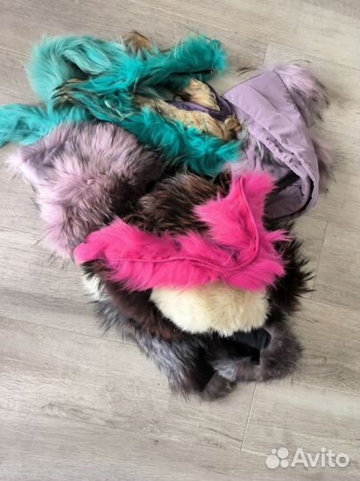 Меховые воротнички животного