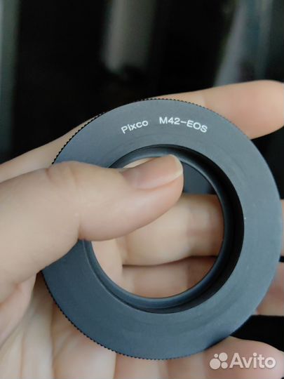 Фото переходник M42-EOS для Canon с чипом