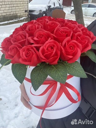 Букеты из мыльных роз