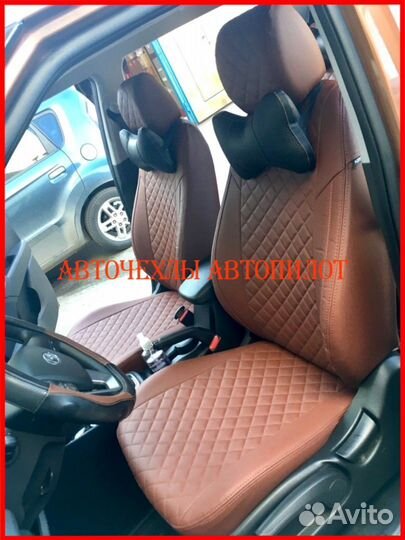 Чехлы Автопилот Hyundai Creta 2 из экокожи Ромб