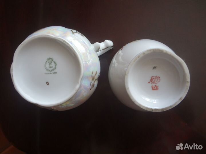 Предметы кофейных и чайных сервизов Лфз и Kahla